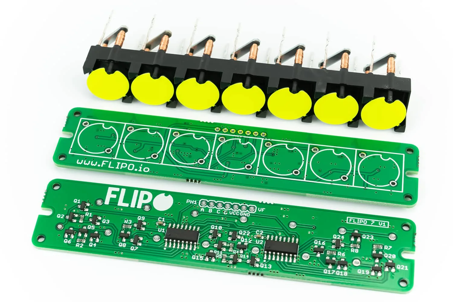 Flip-disc 1x7 Display