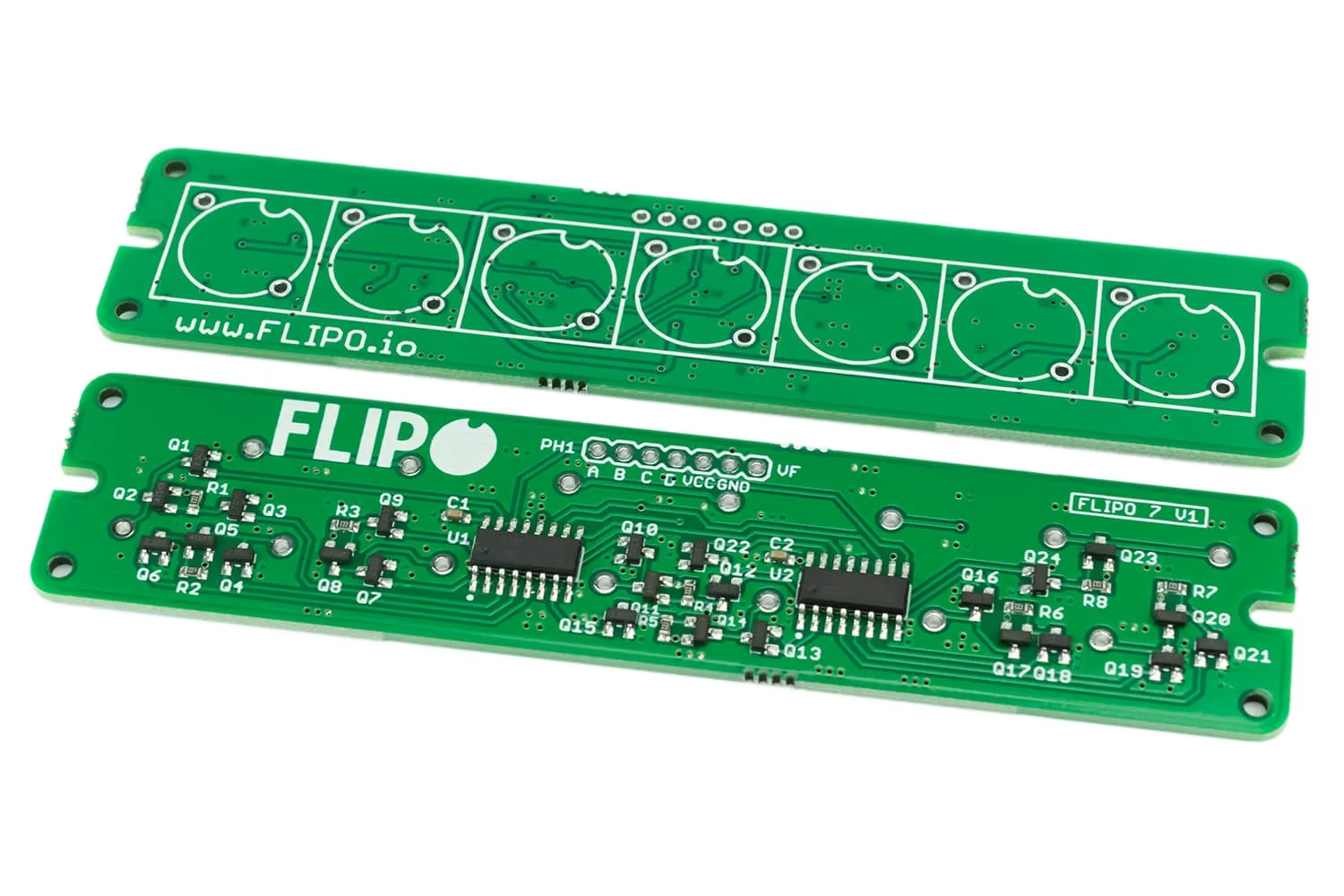 Flip-disc 1x7 Display