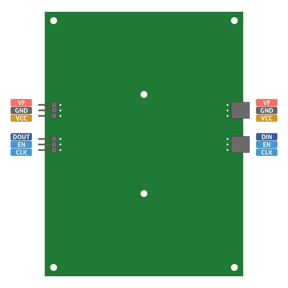 Flip-disc 7-Segment Display Pinout Bottom