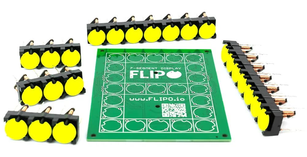 Flip-disc 7-Segment Display Project