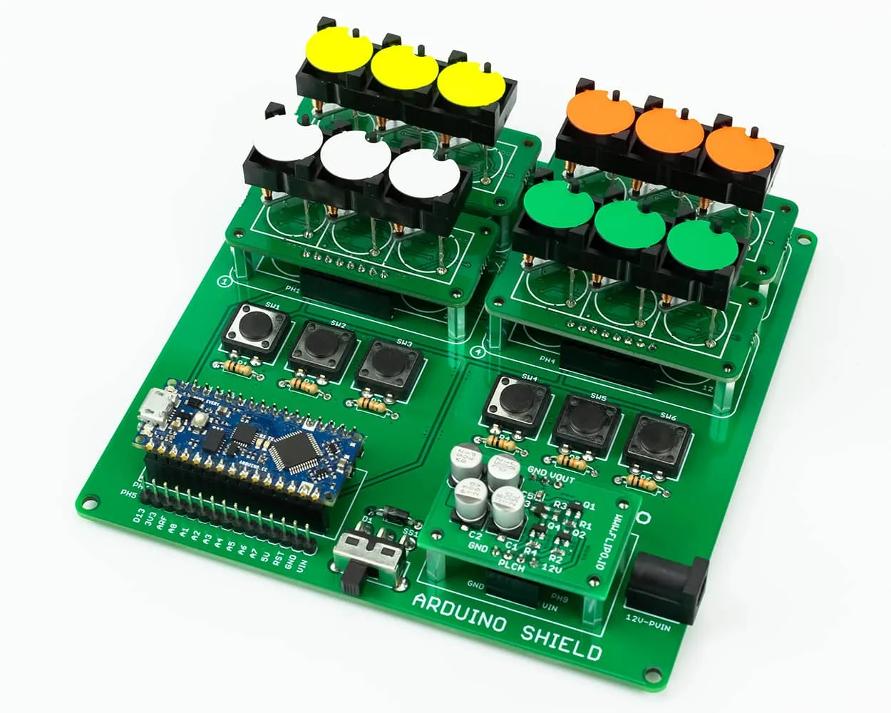 Arduino Shield 4x1x3 Flip-disc Display