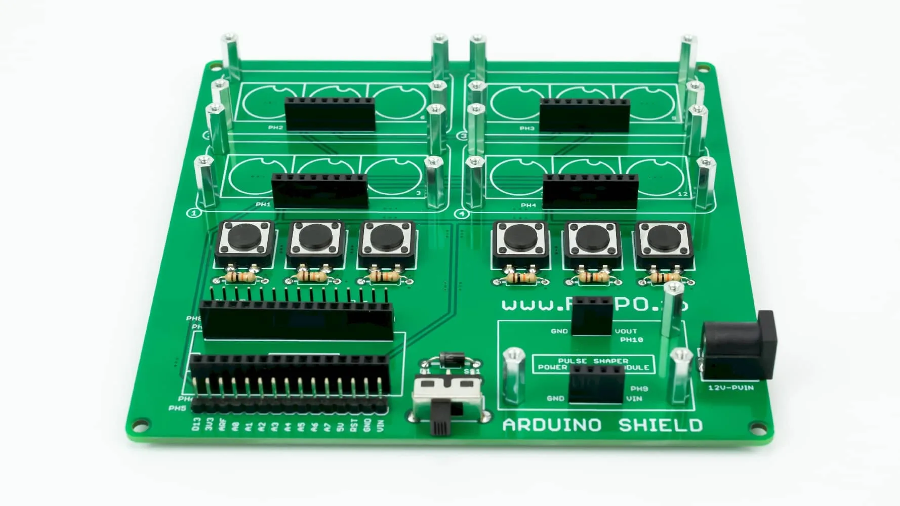 Arduino Shield 4x1x3 Flip-disc Display