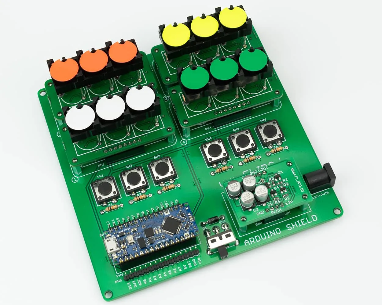 Arduino Shield 4x1x3 Flip-disc Display